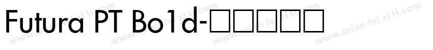 Futura PT Bo1d字体转换